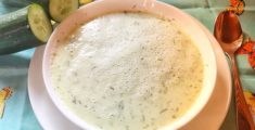 Kalte Gurken-Buttermilch Suppe für heisse Tage!